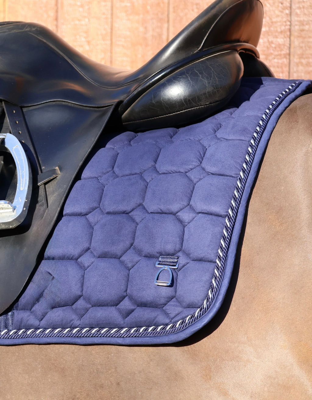 Classic Dressage Saddle Pad - Navy Suede