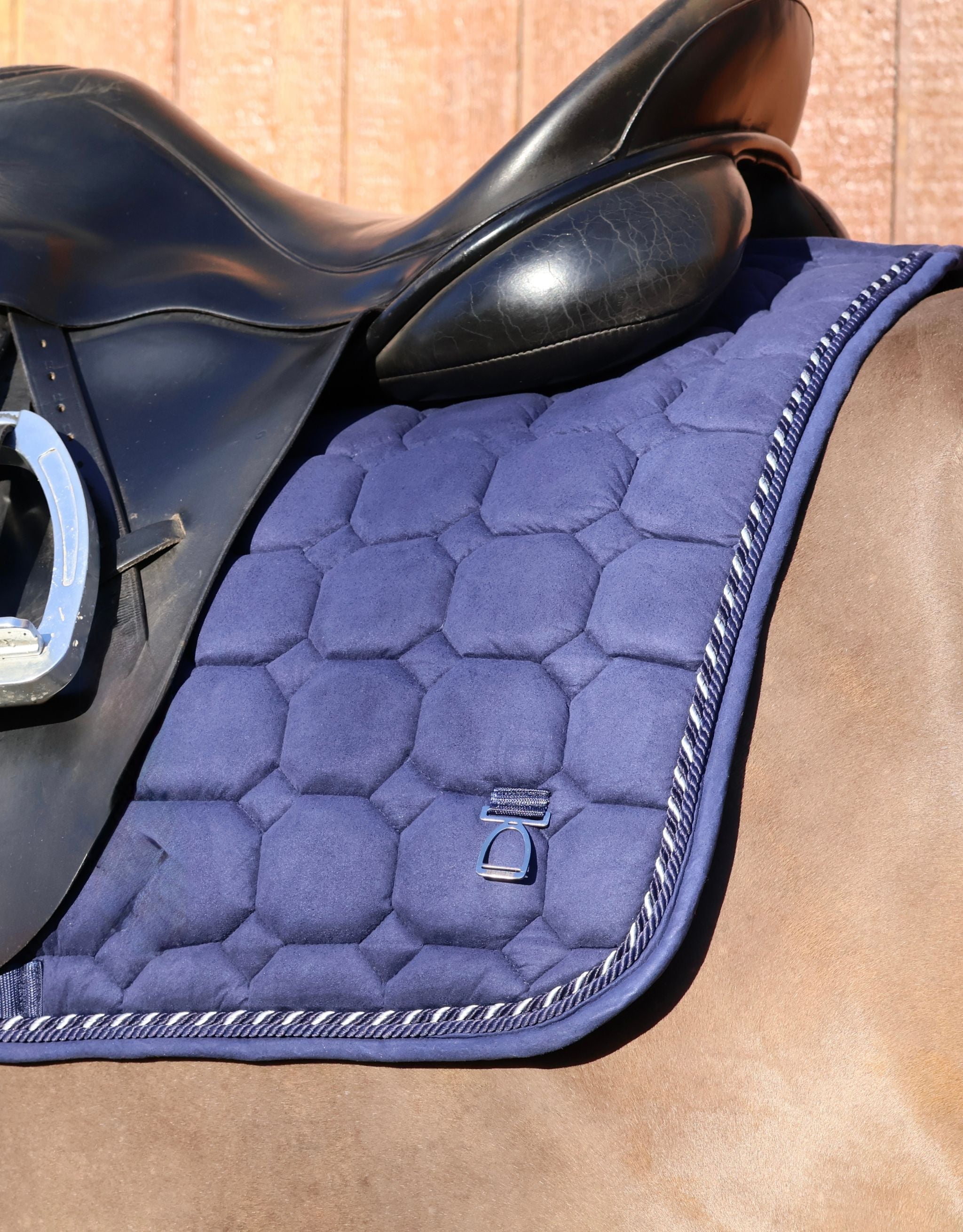 Classic Dressage Saddle Pad - Navy Suede