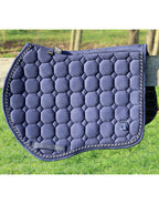 Classic Jump Saddle Pad – Navy Suede