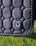 Classic Jump Saddle Pad – Navy Suede