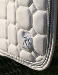 Classic Jump Saddle Pad – White Suede