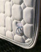 Classic Jump Saddle Pad – White Suede