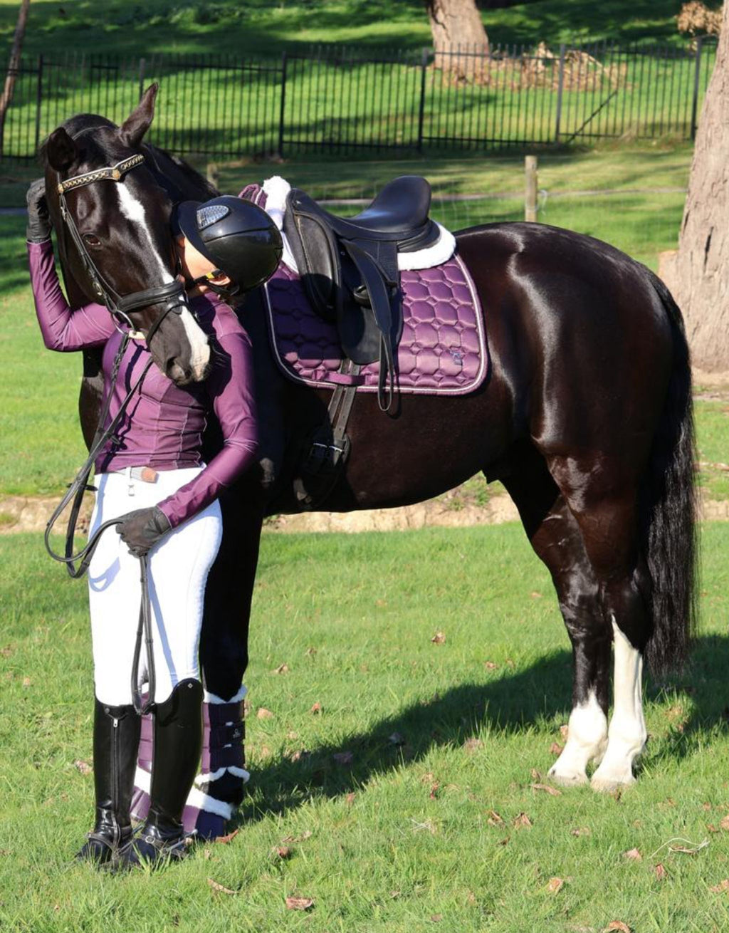 Marquis Dressage Saddle Pad – Bordeaux