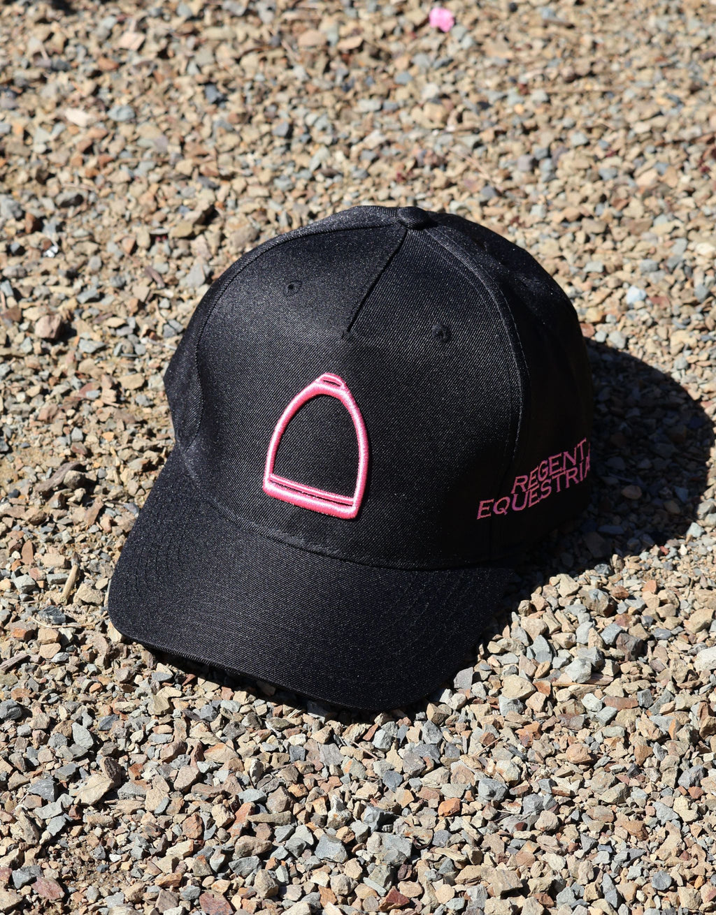 Regent Equestrian Cap - Black/Pink