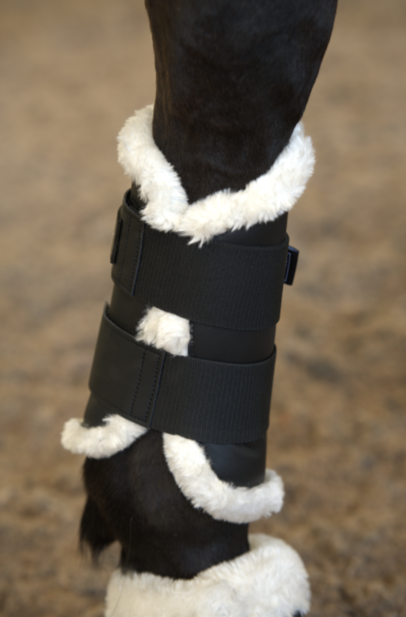 CLASSIC Black Tendon Boots - Fleece