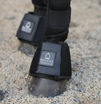 Black Mesh Bell Boots - Fleeceless