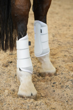 White Mesh Tendon Boots - Fleeceless
