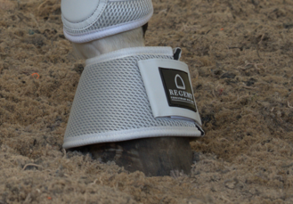 White Mesh Bell Boots - Fleeceless